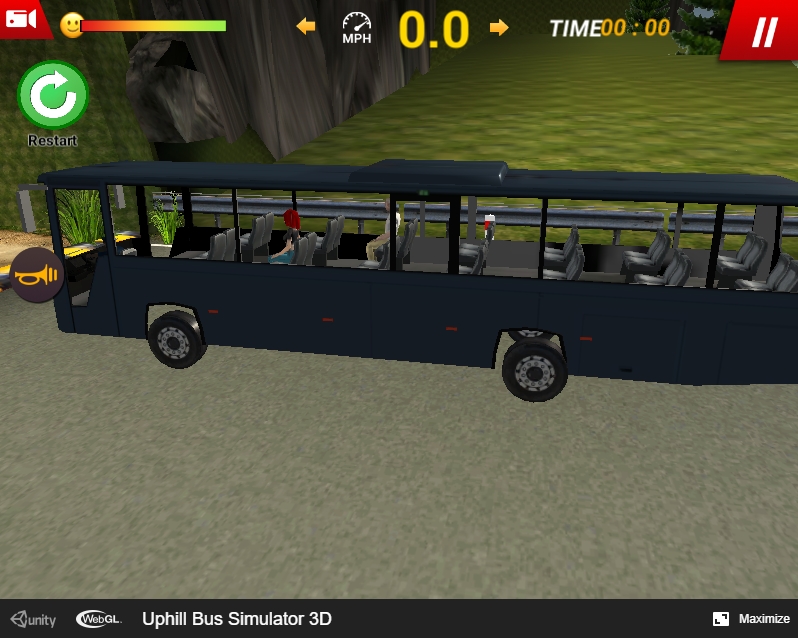 วิธีเล่น Uphill Bus Simulator 3D