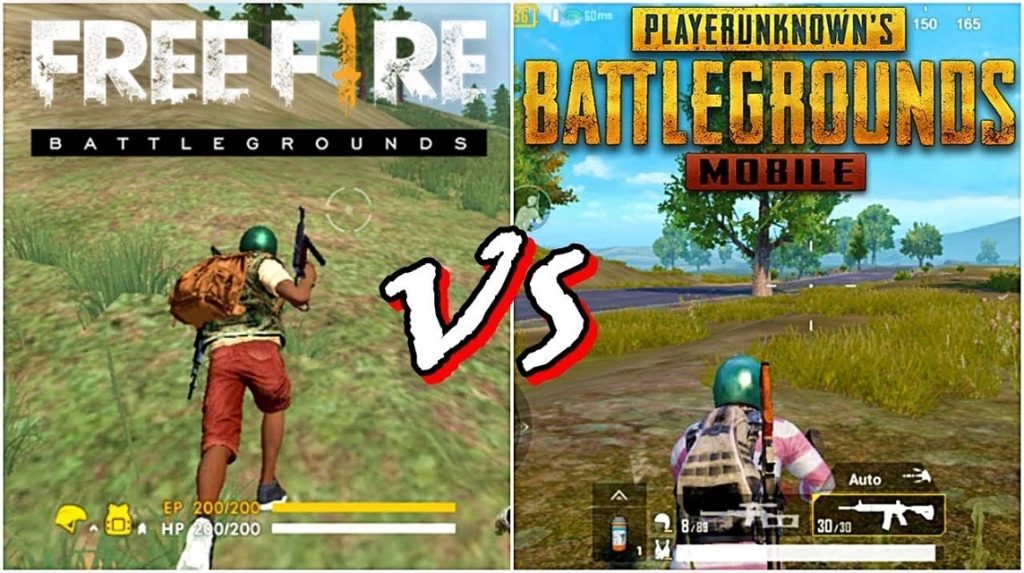 PUBG Mobile vs Free fire ความแตกต่างของทั้งสองเกม